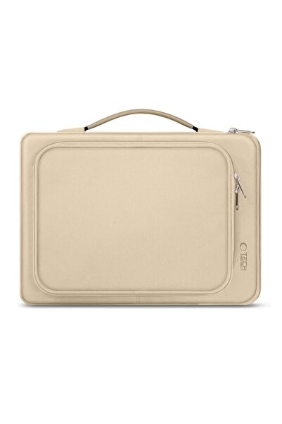 Tech-Protect Basic 13/14" Laptop Bag, Beige - Waterproof & Elegant Design