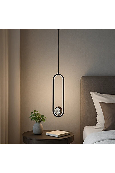Humer Modern black pendant light with 3 lights, 20 watts each