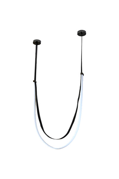 Humer Modern black pendant light with yellow light, 36 watts