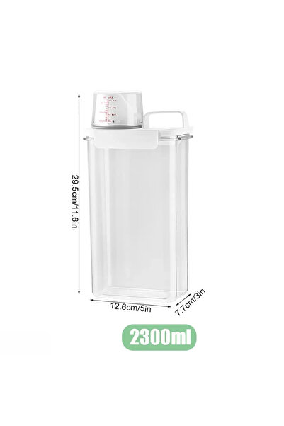 Choice 2300ml Portable Washing Powder Dispenser with Measuring Cup - Airtight...