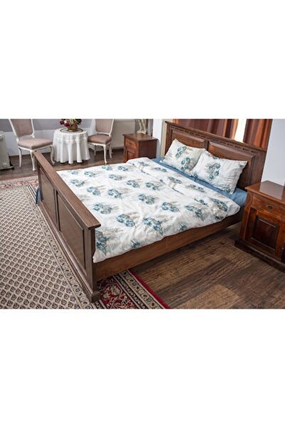 Bosfor Decor Bedding Set, Floral Design, 2 Persons, 4 Pieces, 210 x 220 cm, T...