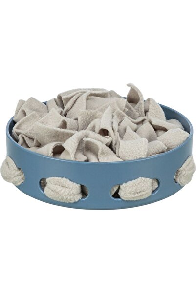 Trixie لعبة وعاء بلاستيكي للكلاب للاختباء والشم - أزرق/18 سم