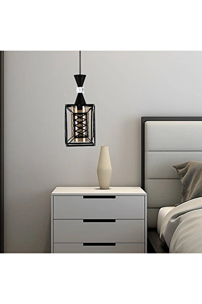 Humer نجف علاقي مودرن اسود E27*1