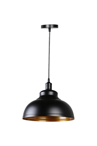 Humer نجف علاقي مودرن اسود مع ذهبي E27*1L