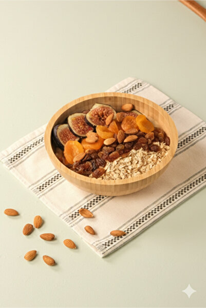 AVANTAGE HOME Mia - Bamboo Ikeanatural Salad Bowl, Presentation Bowl, Decorat...