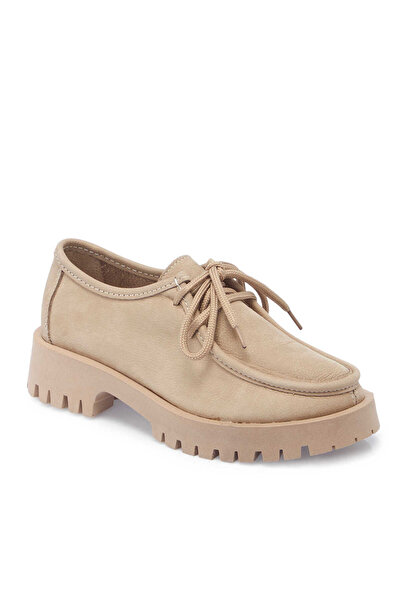 Tergan Bej Hakiki Deri Kadın Makosen - K25S1AY68173-B23