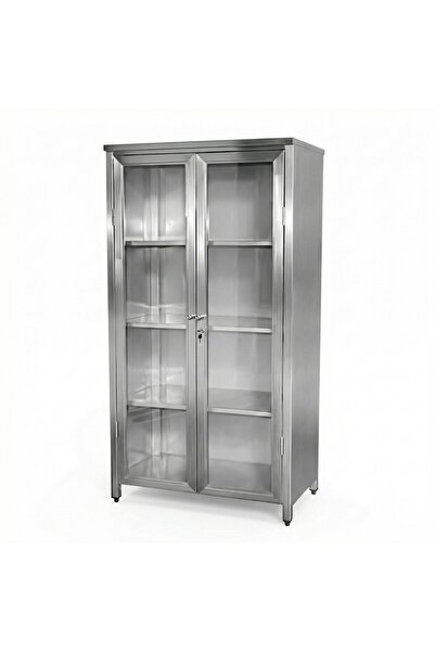 sc sonsesconcept İlaç ve Malzeme Dolabı, Paslanmaz, Camlı ve Kilitli, Tıbbi D...