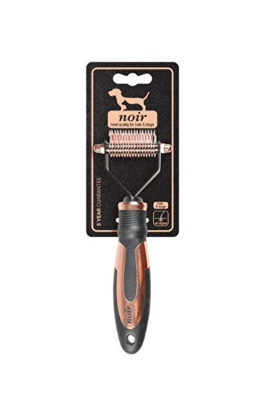 Ebi فرشاة نوار 2 في 1 لفك تشابك الشعر وتخفيفه - برونزي/19×7×2.5 سم