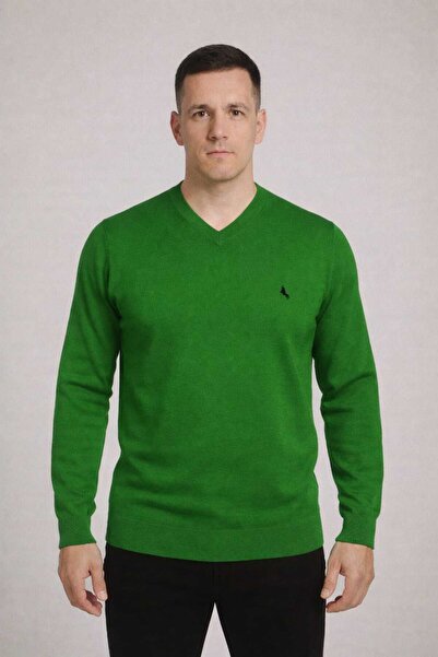 ANATOLIATEKSTILE 👱🏻‍♂️👕🧶Men's V-Neck Sweater – Elegant Model in Thin Knit...