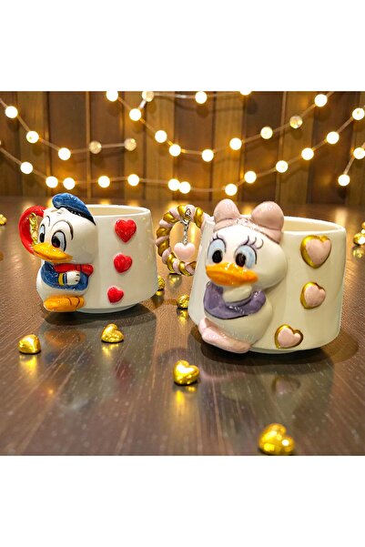Boni Bon Collection Design El Yapımı 3D DAİSY DONALD Figürlü, Yaldızlı HEDİYE...