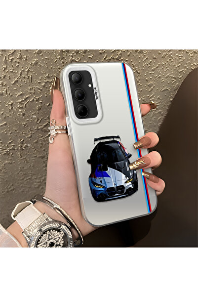 Hontinga حافظة صلبة رفيعة مضادة للسقوط بنمط BMW متوافقة مع هاتف سامسونج جالاك...