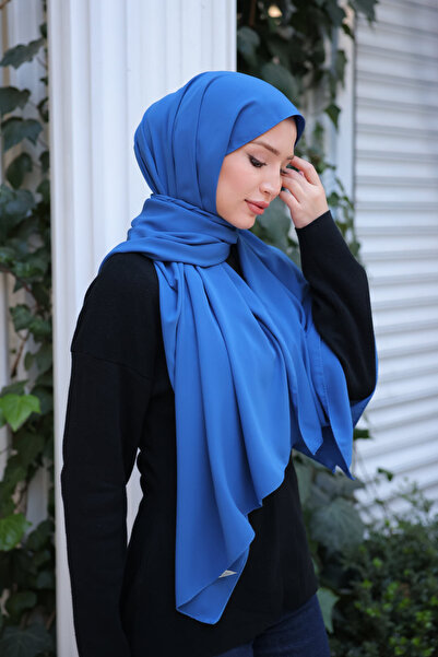 İmajButik Cobalt Blue Five Medina Silk Shawl