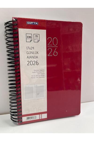 TUZY KIRTASİYE OYUNCAK Gipta 17X24 2026 Daily Agenda