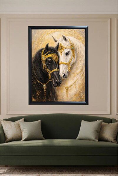 LUXRN Pictură murală premium cu tematică de colecție, laminată și înrămată