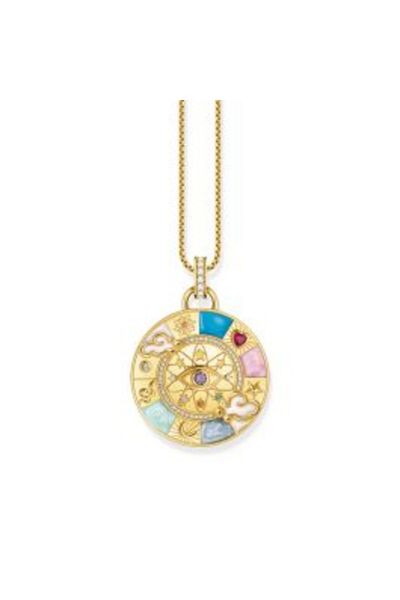 Thomas Sabo PE 962-471-7 Gold-plated pendant wheel of fortune