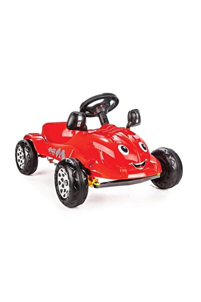 FeyzaDesign Çocuklar İçin Eğlenceli Pedallı Kırmızı Araba