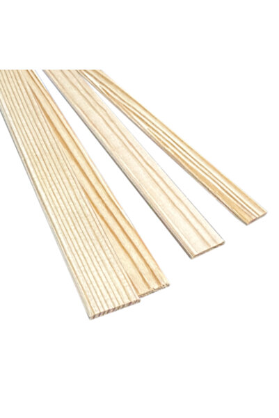 MB Pine Profiles Set de 10 șipci din lemn de pin 30mm x 4mm x 2m
