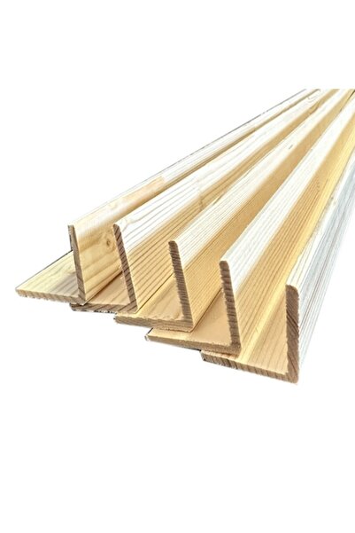 MB Pine Profiles Set of 5 Pine Corner Strips, 40/40 mm at 1.2 m