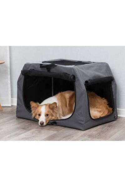 Trixie قفص إيزي سيفت المتنقل للكلاب، رمادي/صغير-متوسط