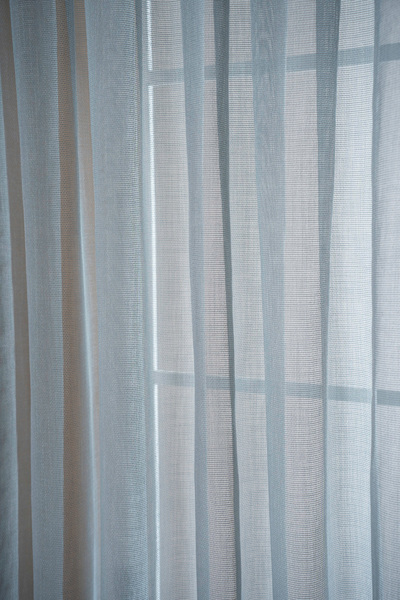QUBA DECO Natural Modern Mesh Textured Linen Tulle Curtain 1X2 Sparse Pleated Living Room Living Room Bedroom Children's Room