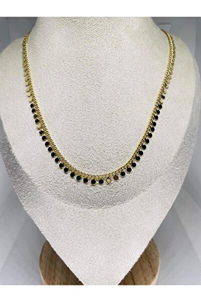 Sivora Jewelry Yuvarlak Pullu 14k Altın Kaplama Kolye