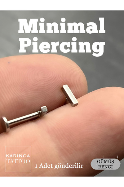 Karınca Piercing Minimal Piercing Zarif Küçük Küpe Flat Conch Forward Helix T...