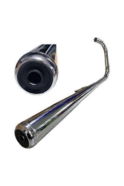 DELTAFORCE Cg 125 modellere uyumlu Nikel Parlak Egzoz