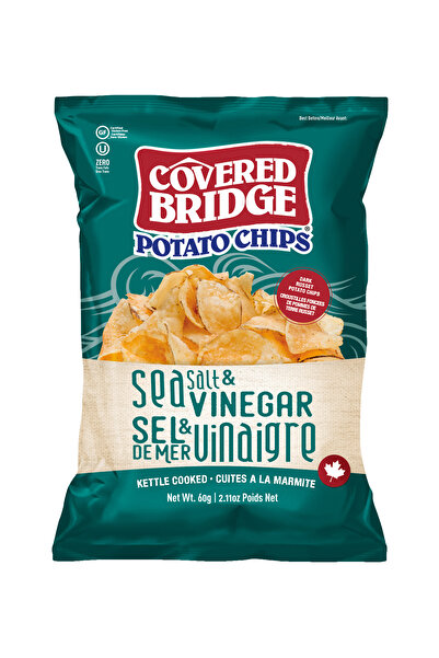 Covered Bridge , Sea Salt & Vinegar Chips 60g