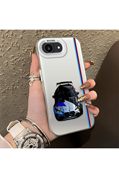 Hontinga حافظة صلبة رفيعة مضادة للسقوط بنمط BMW متوافقة مع هاتف iPhone 16e