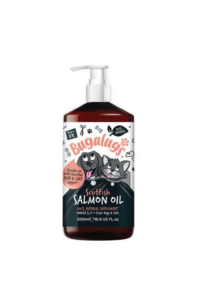 Bugalugs Scottish Salmon Oil for Dogs & Cats - 500ML