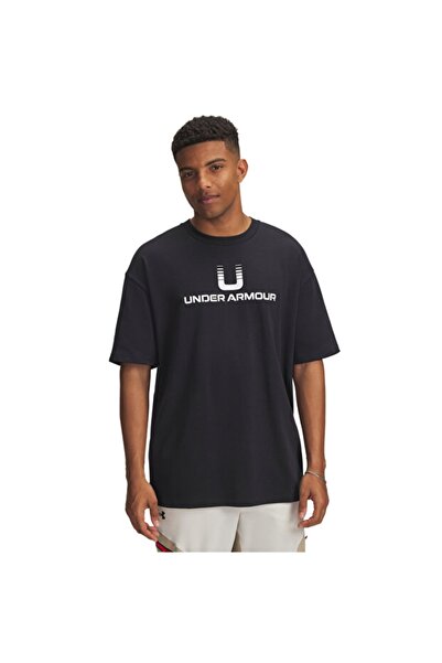 Under Armour Ua Hwt U Logo Ss Men's T-Shirt 6005150-001 Black / White