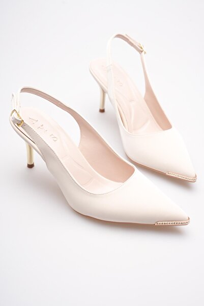 AYS SHOES Women's Imported Textured Gold and Stone Embellished Toe Detail Spe...