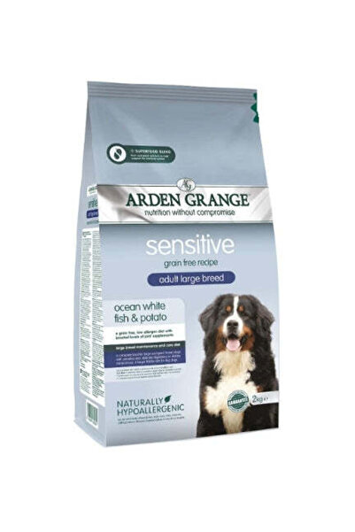 Arden Grange طعام جاف للكلاب البالغة الحساسة من السلالات الكبيرة - 12 كجم
