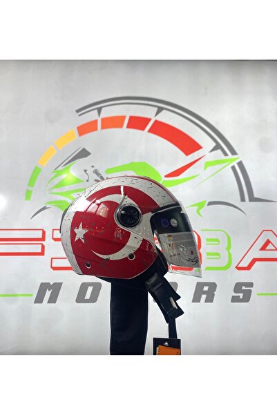 Sway FİBBA Sw 715 Turkey Flag Bayrak Yarım Kask