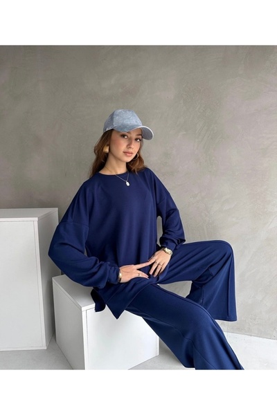 EFTELYABUTİK Kadın penye Oversize modal kumaş tesettür eşofman takımı