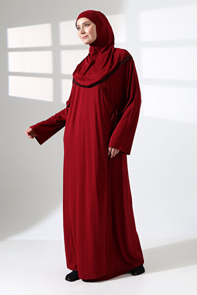 ÖNE BUTİK Women's Ligrale Viscose Shawl-Prayer Dress Set Li̇kapa