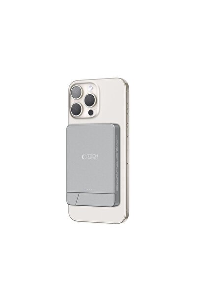 Tech-Protect LifeMag PB15 5000mAh MagSafe Power Bank, 7.5W, Gray