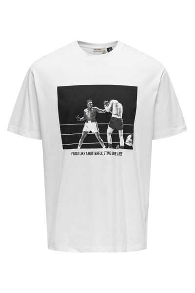 Only & Sons Мухаммед Алі Ліцензований Relaxed Fit 100% бавовняний футболка