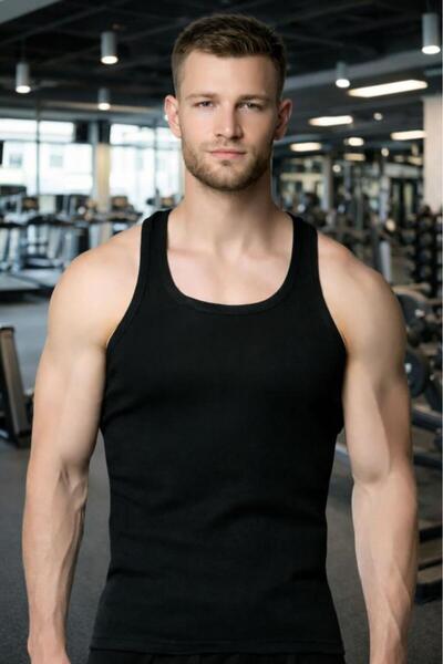 SINGLE SWORD Men's Sports Athlete Vest Breathable Quick Dry Fitness Running Vest