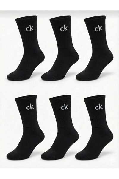 NoNameStore7 Unisex long ribbed socks set, 6 pairs, One Size