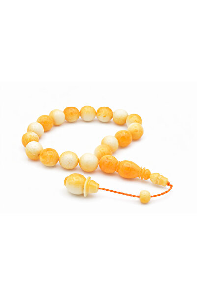 Murty99 Sistemli Globe Cut Orange Beirut Drop Amber Efe Maskot Tesbih
