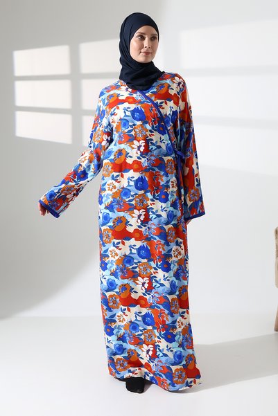 ÖNE BUTİK WOMEN'S SIDE TIE VISKOSE Prayer Dress LIKAPA