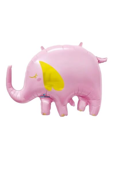 parti sürprizi Cute Pink Elephant Shaped Foil Balloon 1 Piece