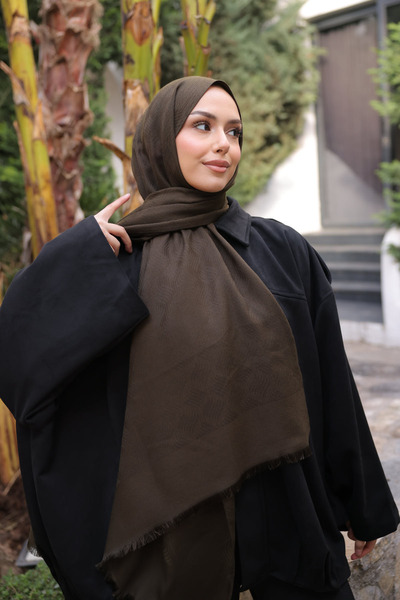 İmajButik Σκούρο Χακί Βαμβακερό Σάλι Ιακάρλι από Μετάξι Ιναϊχάν