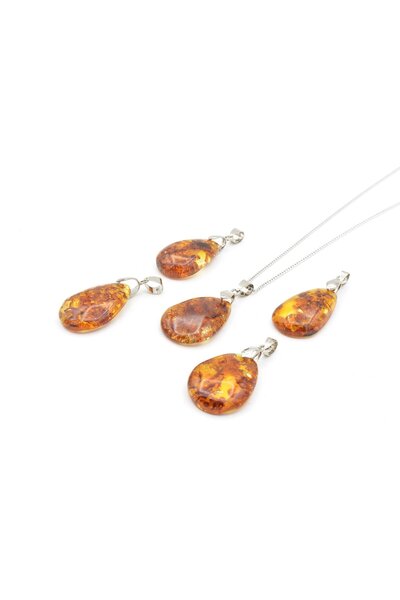 Murty99 Original Natural Fossil Amber Pendant 001