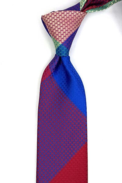 Kravatkolik Cravată clasică cu model de puncte multicolore, tip patchwork KK1...