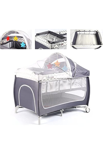 CCOVERY سرير أطفال بجانب السرير مع طاولة تغيير الحفاضات