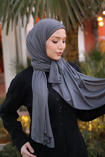 İmajButik Eșarfă Cazz Antracit bumbac moale Șal