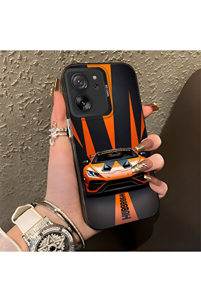 Hontinga حافظة صلبة رفيعة مضادة للسقوط بنمط لامبو متوافقة مع هاتف Mi 13T Pro/...