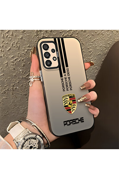 Hontinga حافظة صلبة رفيعة مضادة للسقوط بنمط شارة السيارة متوافقة مع هاتف سامس...